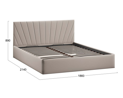 Кровать с ПМ «Эвори» Тип 1 (с подъемным механизмом) с заглушиной