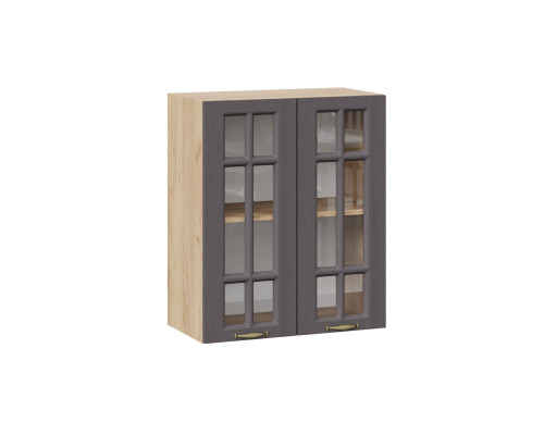 Шкаф навесной c двумя дверями со стеклом «Лина»