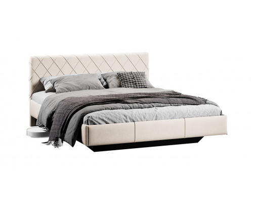 Кровать «Синди» 160 Тип 3, Велюр ultra ivory