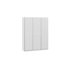 Шкаф-купе 1765 с 3 глухими дверями «Оскар Хилтон», ручка серебро, белый снег, белый матовый
