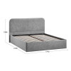 Кровать с ПМ «Тиффани» 160 тип 1 с заглушиной, микровелюр Wellmart Silver