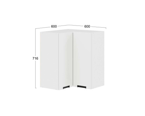 Шкаф навесной угловой прямой «Гренада»