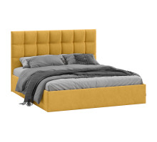 Кровать с ПМ «Эмбер»,1600 (с подъемным механизмом),микровелюр Wellmart Yellow