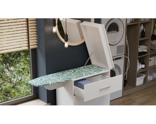 Комод со встроенной гладильной доской, Белый Ясень Комод со встроенной гладильной доской, Белый Ясень