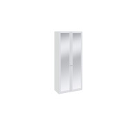 Шкаф для одежды с 2-мя зеркальными дверями «Ривьера»,белый