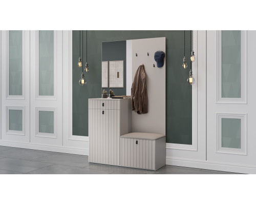 Прихожая «Тиффани», Кашемир, Кашемир матовый