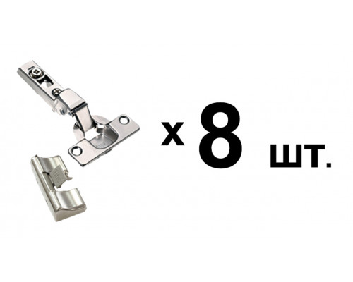 Комплект из 8-ми доводчиков с петлей