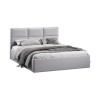 Кровать с ПМ «Стелла» 140 Тип 1 (с подъемным механизмом) с заглушиной, микровелюр Jercy Silver