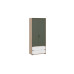 Шкаф для одежды комбинированный «Лео», Гикори джексон/Белый матовый/Дымчатый зеленый