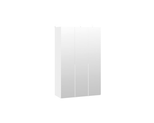 Шкаф для одежды (580) с 3 зеркальными дверями «Порто», белый жемчуг