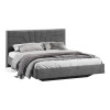 Кровать без ПМ «Пандора» 160 Тип 1 (без подъемного механизма), Велюр Brut Grey 16