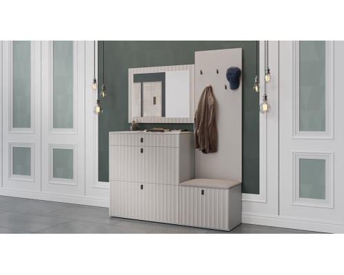 Прихожая «Тиффани», Кашемир, Кашемир матовый