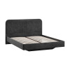 Кровать без ПМ «Тиффани» 160 Тип 1 (без подъемного механизма), микровелюр Wellmart Graphite