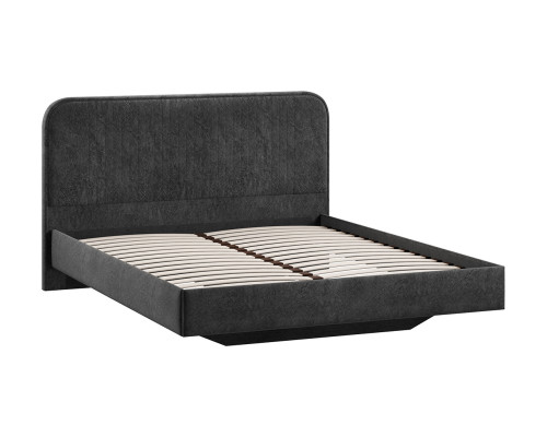 Кровать без ПМ «Тиффани» 140 Тип 1 (без подъемного механизма), микровелюр Wellmart Graphite Кровать без ПМ «Тиффани» 140 Тип 1 (без подъемного механизма), микровелюр Wellmart Graphite
