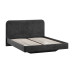 Кровать без ПМ «Тиффани» 140 Тип 1 (без подъемного механизма), микровелюр Wellmart Graphite