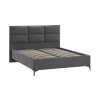 Кровать без ПМ «Делана» 160 (без подъемного механизма), Микрошенилл Relax Graphite