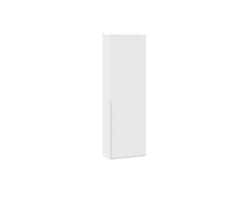Шкаф угловой (366) с 1 глухой дверью «Порто», Белый Жемчуг, Белый софт