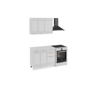 Кухонный гарнитур «Долорес» 1000 стандартный набор, белый/сноу 