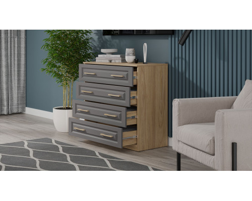 Комод «Сэнди», Вяз благородный, Серый вулкан