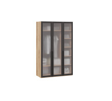 Шкаф для одежды (580) с 3 стеклянными дверями