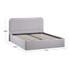 Кровать с ПМ «Тиффани» 160 тип 1 с заглушиной, Микровелюр Jercy Silver