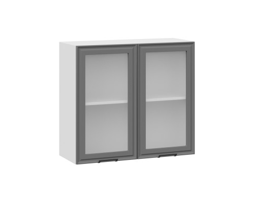 Шкаф навесной c двумя дверями со стеклом «Белладжио»