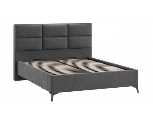 Кровать с ПМ «Делана», 160, Микрошенилл Relax Graphite (с подъемным механизмом)