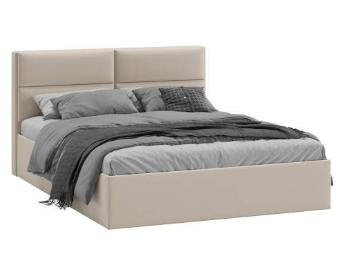 Кровать без ПМ «Глосс» Тип 1 (без подъемного механизма),Велюр Confetti Cream