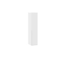 Шкаф для белья (580) с 1 глухой дверью «Порто», Белый Жемчуг, Белый софт
