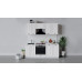 Кухонный гарнитур «Лина» длиной 200 см со шкафом НБ, Белый