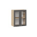 Шкаф навесной c двумя дверями со стеклом «Лорас»