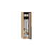 Шкаф угловой (580) с 1 дверью со стеклом  «Порто», Яблоня Беллуно/Графит/Стекло сатин черное
