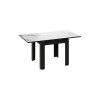 Стол раздвижной «Хьюстон» тип 1,черный, белый мрамор