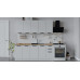 Кухонный гарнитур «Детройт» длиной 200 см, Белый, Белый глянец