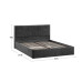 Кровать с ПМ «Пандора» 160 Тип 1 (с подъемным механизмом), Микровелюр Wellmart Graphite