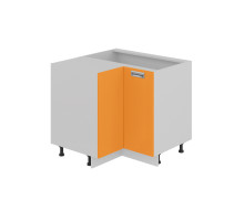 Шкаф напольный угловой БЬЮТИ (Оранж) с углом 90°
