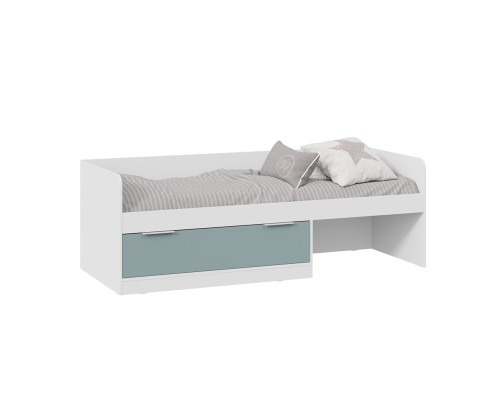 Кровать комбинированная «Марли» тип 1, белый, серо-голубой