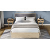 Кровать с ПМ «Сэнди» Тип 2, 160 (с подъемным механизмом) без заглушины, Вяз благородный, Велюр Графит