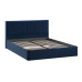 Кровать с ПМ «Пандора» 160 Тип 1 (с подъемным механизмом), Микровелюр Wellmart Blue
