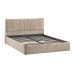 Кровать с ПМ «Пандора» 160 Тип 1 (с подъемным механизмом), Микровелюр Wellmart Dark Beige