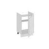 Шкаф напольный 500 с одной дверями (под накладную мойку) «Бьянка», Белый, Дуб белый