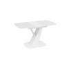 Стол обеденный «Гарда» тип 1, Белый, Стекло матовое белое
