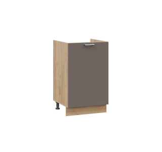 Шкаф напольный с одной дверью 500 (под накладную мойку) «Габриэлла», Дуб Крафт золотой, Муссон