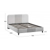 Кровать с ПМ «Эстон» 160*200 (с ПМ), Микровелюр Linea Grande 81/Connect 81 (Светло-серый)