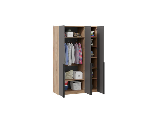 Шкаф для одежды (580) с 3 глухими дверями «Порто»