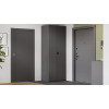 Шкаф 2-х дверн. для одежды «Тиффани», серый графит, графит матовый