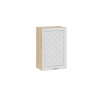 Шкаф навесной 450 c одной дверью «Бьянка», Дуб Крафт золотой, Дуб белый