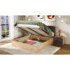 Кровать с ПМ «Хилтон» 160 Тип 1 (с подъемным механизмом) без заглушины, Дуб Крафт золотой, Велюр Серый