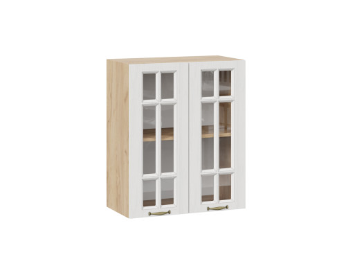 Шкаф навесной c двумя дверями со стеклом «Лина»