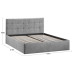 Кровать без ПМ «Джоли» 180 Тип 1 (без подъемного механизма), микровелюр Wellmart Silver